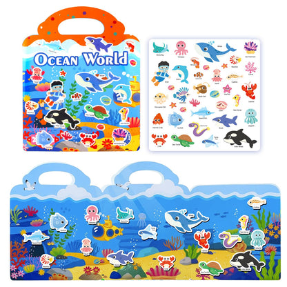 Reusable Washable Sticker Books for Kids